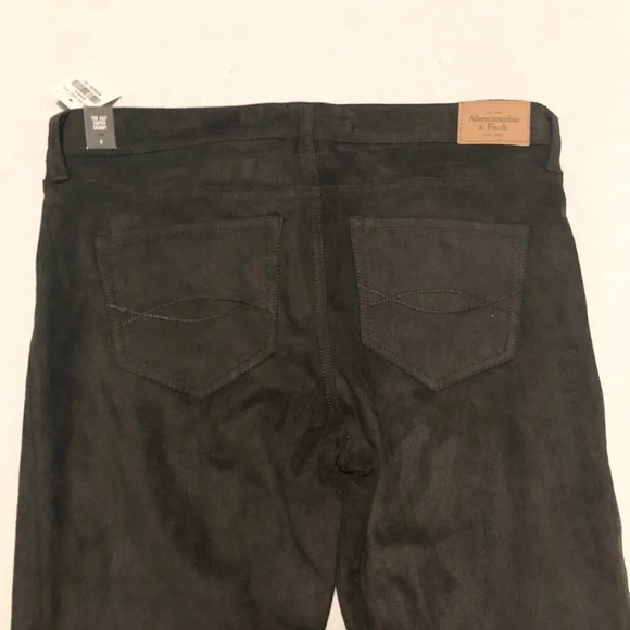 Abercrombie and Fitch  Faux Suede Super Skinny Pants Ankle Zip Size 4 - Picture 14 of 16